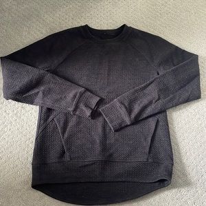 Lululemon gray longsleeve front pocket crew neck sweatshirt